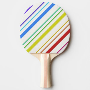 Ping Pong Paddle Colorful Stripe
