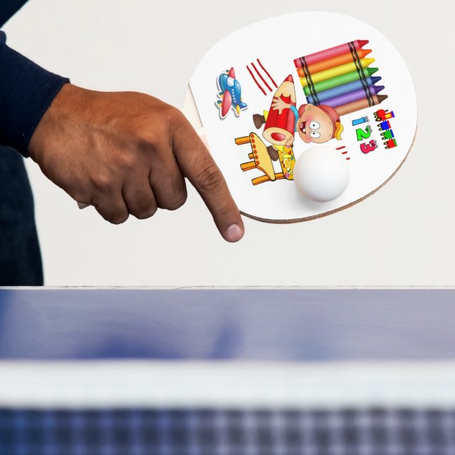 Ping Pong Paddle Crayons Numbers (Insitu)