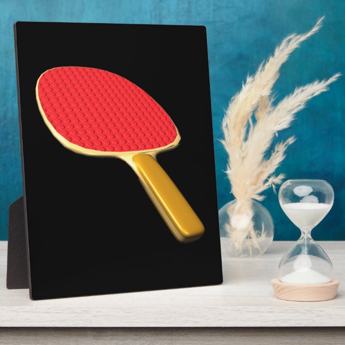 Ping Pong Paddle Display Plaque