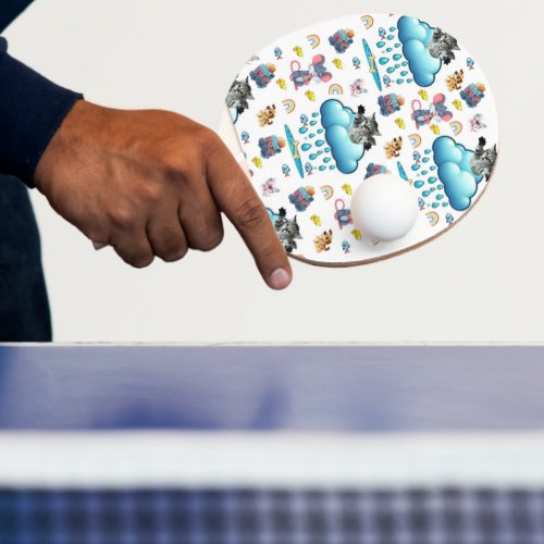 Ping Pong Paddle Dog Mouse Rainbow Cat