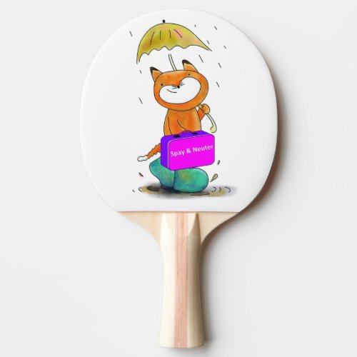 Ping Pong Paddle Feline Cat Spay and Neuter
