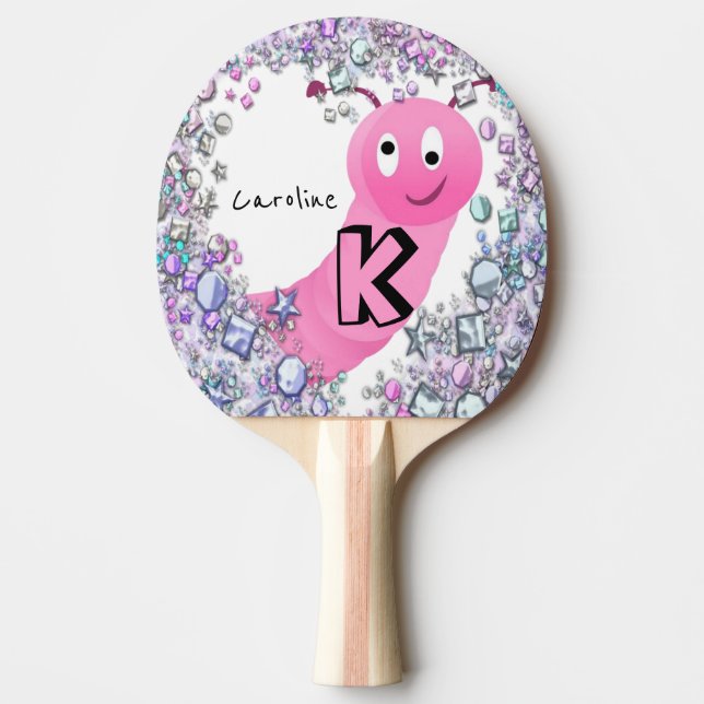 Ping Pong Paddle Floral Pink (Front)
