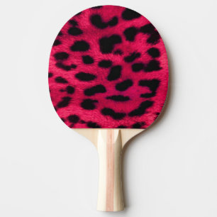 Ping Pong Paddle/Hot Pink Leopard Print Paddle
