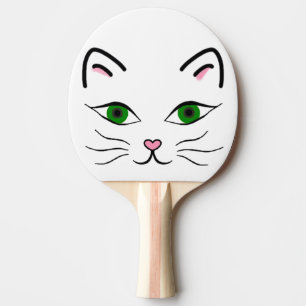Ping Pong Paddle - Kitty Face