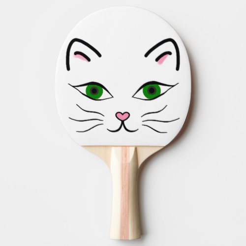 Ping Pong Paddle _ Kitty Face