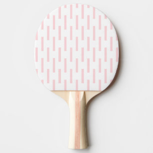Ping Pong Paddle Pink & White Stripe Square