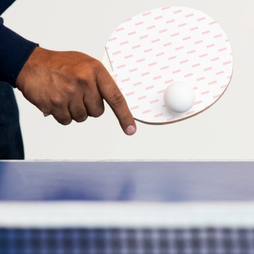 Ping Pong Paddle Pink & White Stripe Square