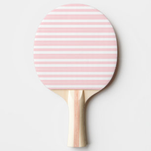 Ping Pong Paddle Pink & White Stripe Square