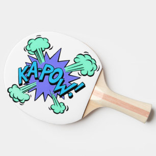 Ping Pong Paddle - Pop Art Ka-Pow Both Sides