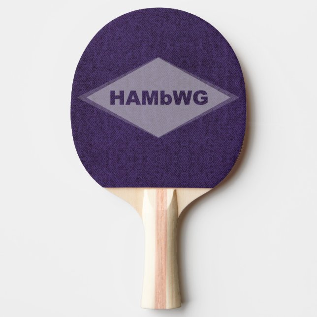 Ping Pong Paddle Purple Design w HAMbWG Logo (Front)