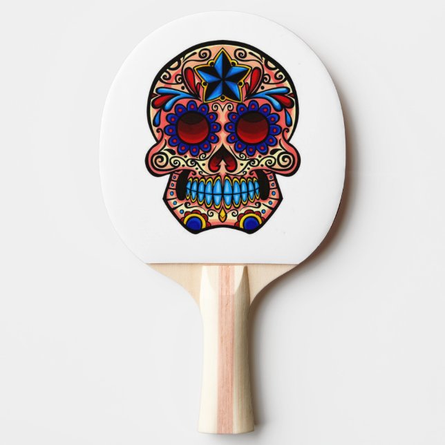 Ping Pong Paddle/Skull Ping-Pong Paddle (Front)