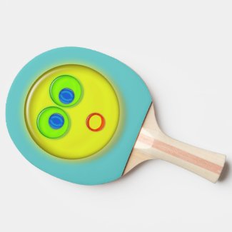 Ping Pong paddle - Surprised Sun Face