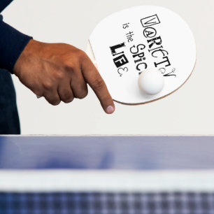 Ping Pong Paddle Variety Spice of Life