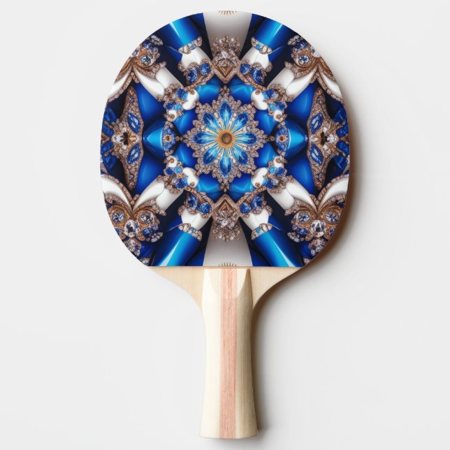Ping pong paddle with Argentinian Colors (Back)