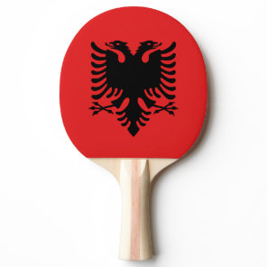 Ping pong paddle with Flag of Albania