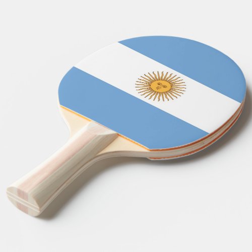 Ping pong paddle with Flag of Argentina