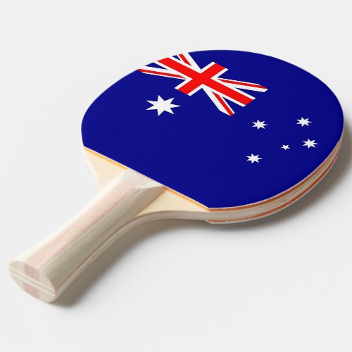 Ping pong paddle with Flag of Australia