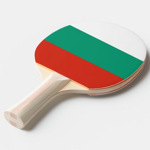 Ping pong paddle with Flag of Bulgaria