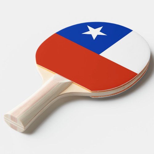 Ping pong paddle with Flag of Chile