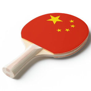 Ping pong paddle with Flag of China