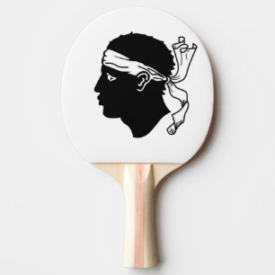 Ping pong paddle with Flag of Corsica