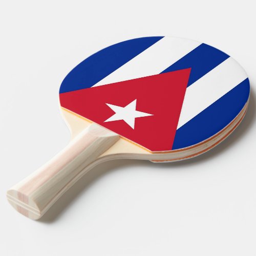 Ping pong paddle with Flag of Cuba