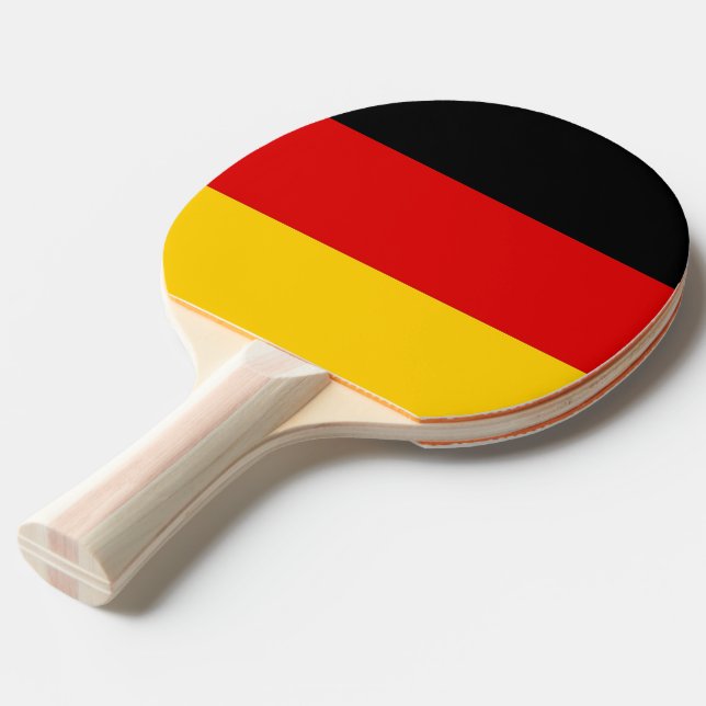 Ping pong paddle with Flag of Germany (Front Angle)