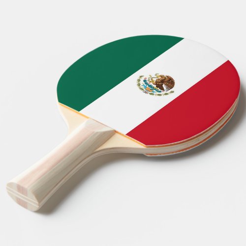 Ping pong paddle with Flag of Mexico