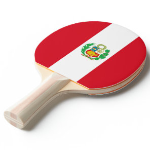 Ping pong paddle with Flag of Peru
