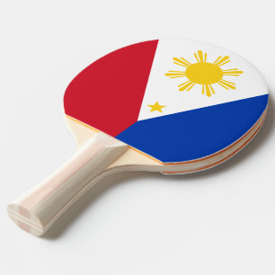Ping pong paddle with Flag of Philippines