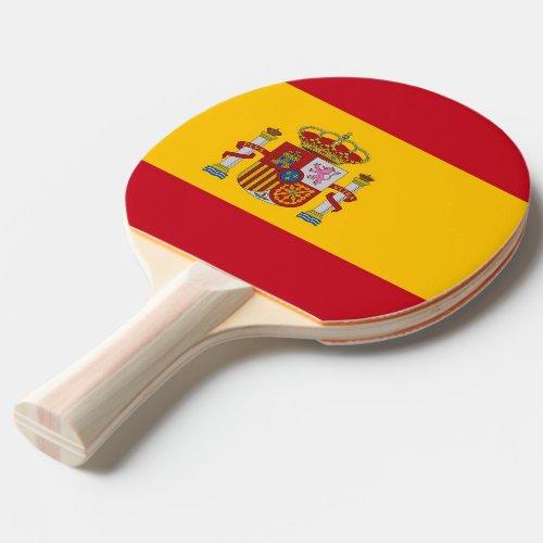 Ping pong paddle with Flag of Spain