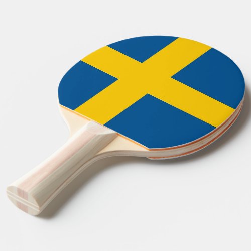 Ping pong paddle with Flag of Sweden