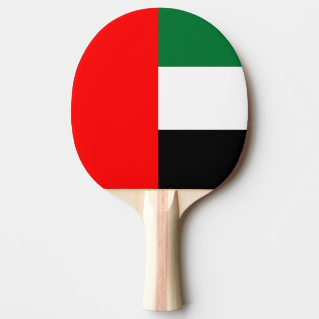 Ping pong paddle with Flag of UAE (Front)