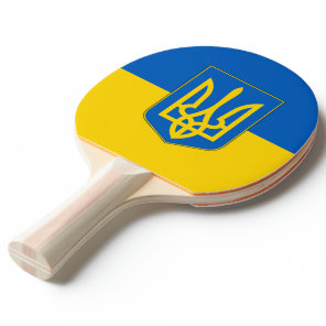Ping pong paddle with Flag of Ukraine