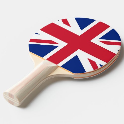 Ping pong paddle with Flag of United Kingdom