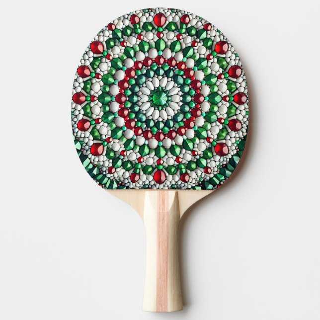 Ping pong paddle with Italian Colors (Front)
