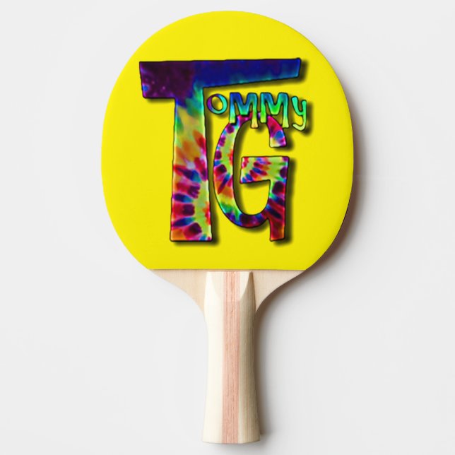 Ping Pong Paddle with your favorite musicians logo (Front)