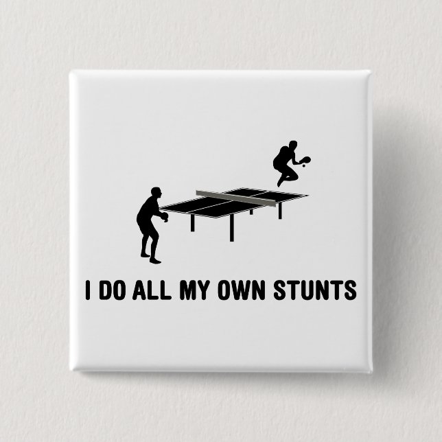 Ping Pong Pinback Button (Front)