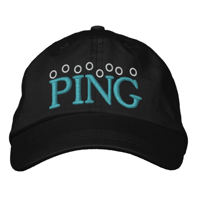 PING PONG - PING EMBROIDERED BASEBALL HAT (Front)