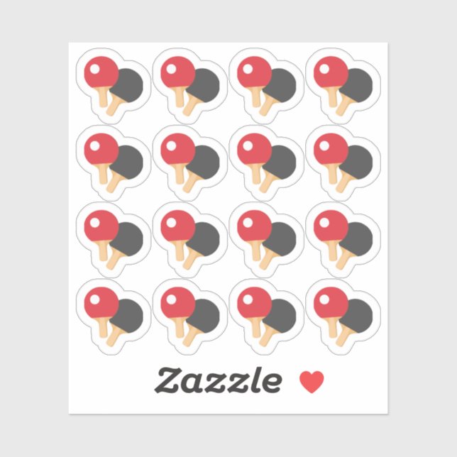 Ping Pong Players Sports Game Reminder Planner  Sticker (Sheet)