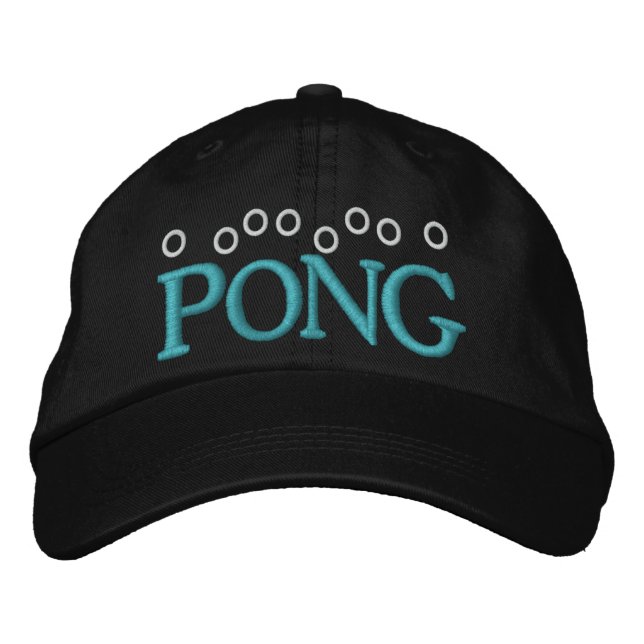PING PONG - PONG EMBROIDERED BASEBALL CAP (Front)