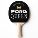 PING PONG QUEEN Personalized Editable Black Ping Pong Paddle PING PONG QUEEN Personalized Editable Black Ping Pong Paddle