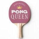 PING PONG QUEEN Personalized Editable Rose Gold Ping Pong Paddle PING PONG QUEEN Personalized Editable Rose Gold Ping Pong Paddle