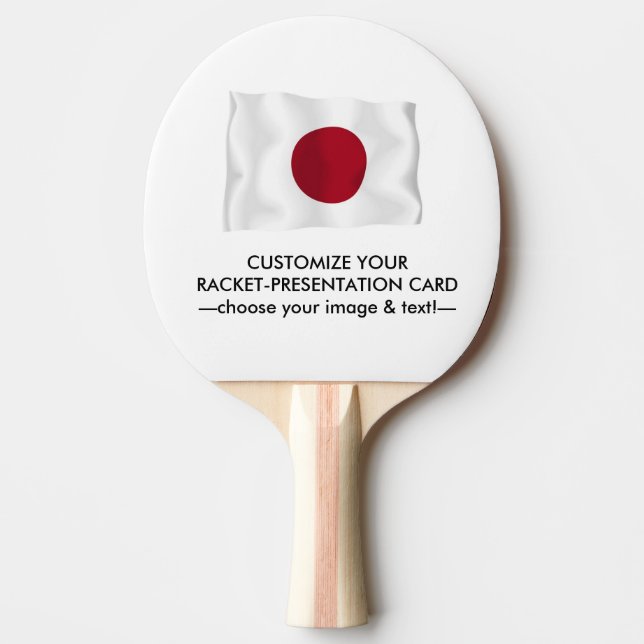 Ping Pong Racket-Presentation Card Ping-Pong Paddle (Front)