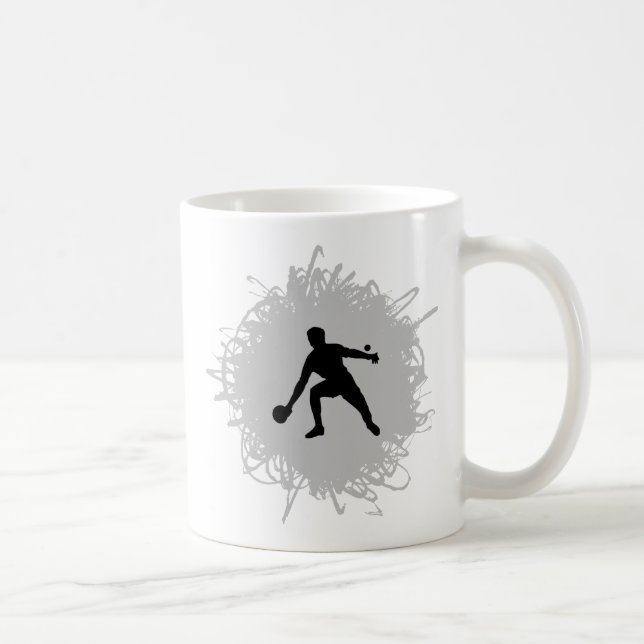 Ping Pong Scribble Style Coffee Mug (Right)