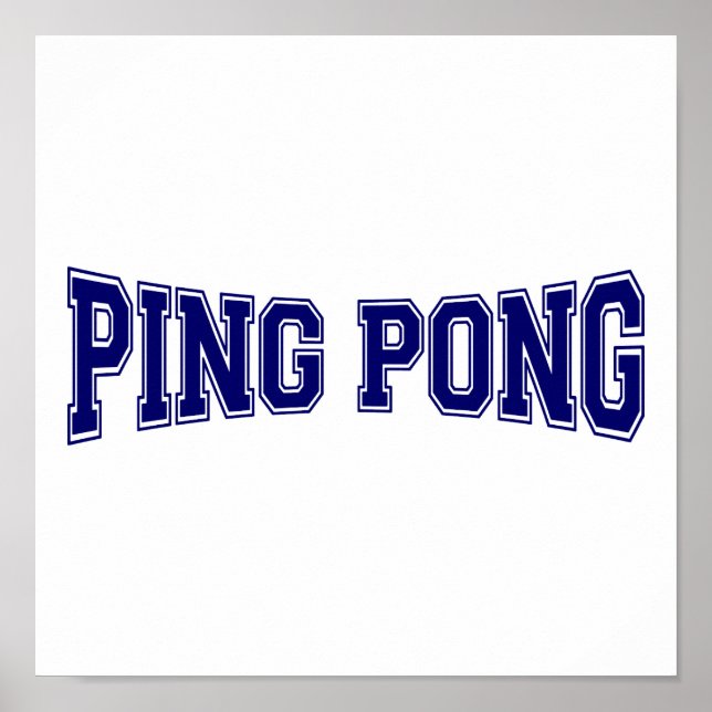 Ping pong Style Poster (Front)