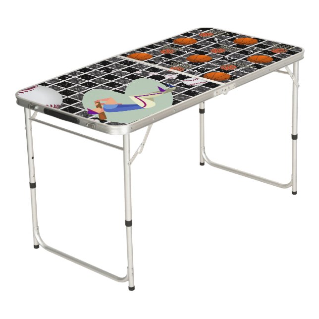 Ping Pong Table Basketball, Baseball (Angled)