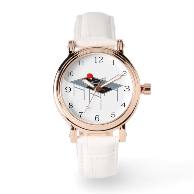 Ping Pong Table Bats And Ball, Watch (Front)