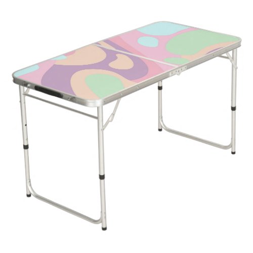 Ping Pong Table Happy Colorful Pastel