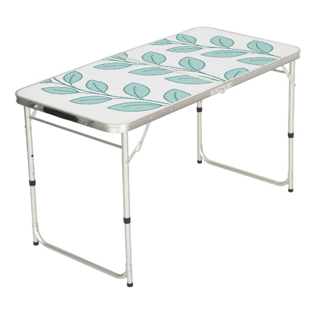 Ping Pong Table Leaves Nature  (Angled)